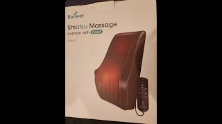 Boriwat Massager with Heat Shiatsu Massage Pillow Review amp How I use [upl. by Abdulla]