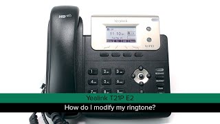 Yealink T21P E2 How do I modify my ringtone [upl. by Ciri265]