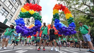 NYC Pride March Highlights From the Worlds Biggest LGBTQ Pride Parade  NBC New York [upl. by Nahtanha851]