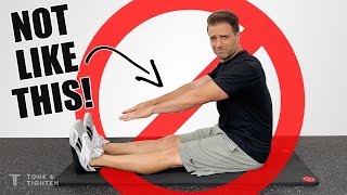 How To Stretch Tight Hamstrings The RIGHT WAY [upl. by Pippy]