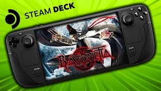 Bayonetta  Steam Deck Gameplay Steam OS [upl. by Liagaba483]