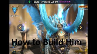 Tatura Rimehide  How to Build Him Raid Shadow Legends [upl. by Nnahaid]