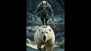 Werewolf vs Polar Bear vs White Animals Lion Tiger Wolf blackpanther king kong Yeti hyena [upl. by Aicitan]