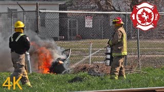 Arrival Video of Cans used by CK Firefighters on copper wire fire 04232019 [upl. by O'Donoghue]