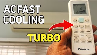 AC Turbo Cooling Setting Boost Your Cooling Power  Daikin AC Cooling Setting  AC Remote Setting [upl. by Case]