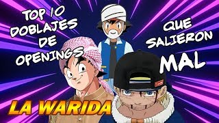 TOP 10 DOBLAJES de OPENINGS MAL HECHOS  El número 1 TE PERTURBARÁ [upl. by Roque]