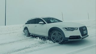 Audi A6 Allroad 30 TDI  QUATTRO POWER  Drifting on the SNOW [upl. by Stevens]