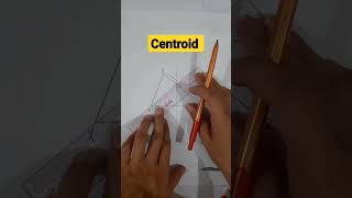 Quickest way to draw Centroid of a triangle shorts centroid centroidoftriangle triangle ytshort [upl. by Wanda185]