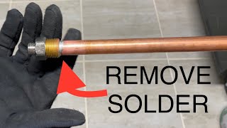 How To Desolder Copper Pipes And Fittings [upl. by Thissa]