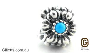 Pandora December Birthstone Flower Charm  Pandora code 790580TQ [upl. by Aicirtac955]