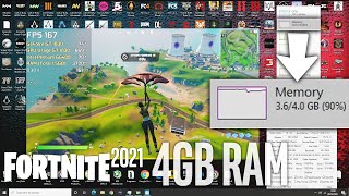 FORTNITE ON 4GB RAM in 2021  Performance Mode [upl. by Deerdre]