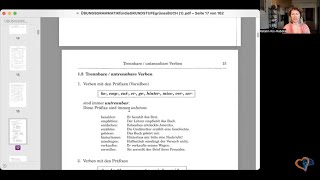 DEUTSCHE VERBEN TRENNBAR UNTRENNBAR ODER BEIDES  B2C1GRAMMATIK daf deutscheverben [upl. by Bertrando]