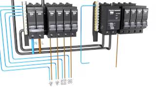 Schneider Electric  Split bus consumer unit  wiring [upl. by Jacki807]