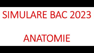 BAC BIOLOGIE SIMULARE 2023 [upl. by Refitsirhc]