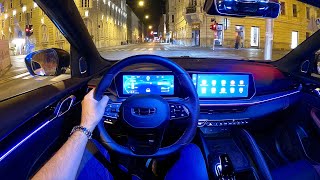 New GEELY COOLRAY 2024  NIGHT POV test DRIVE amp REVIEW 172 HP 15 TD [upl. by Carmita126]