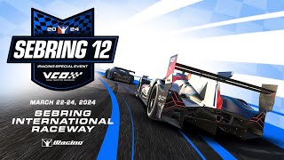 The iRacing 12 Hours of Sebring  Sebring International Raceway  Part 2 [upl. by Statis895]