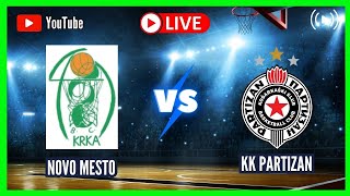 KK KRKA NOVO MESTO vs KK PARTIZAN LIVE ABA LEAGUE 20232024 ROUND 2 SCOREBOARD [upl. by Leik]