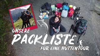 Packliste amp Ausrüstung Hüttenwanderung  Alpenüberquerung Traumpfad München – Venedig [upl. by Anwahs]