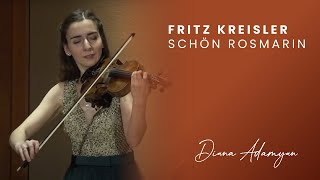 Fritz Kreisler Schön Rosmarin  Diana Adamyan violin amp Renana Gutman piano [upl. by Azer72]