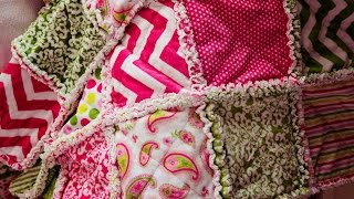 How to make a rag quilt Sewing tutorial for beginners [upl. by Airetal]