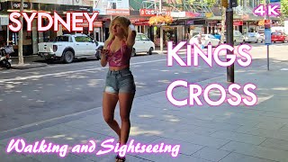 KINGS CROSS SYDNEY CITY 4K Walk Through Tour  AUSTRALIA NSW  Potts Point  Darlinghurst Road [upl. by Aara]