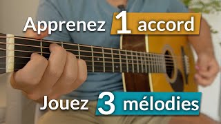 Comment samuser facilement avec une seule position daccord à la guitare 🎸 [upl. by Rimma]