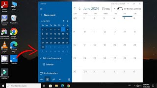 How to Add Calendar to Desktop In Windows 10 [upl. by Rayham]