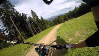 Bikepark Brandnertal Mit der Gopro über die Downhillstrecke [upl. by Biel742]