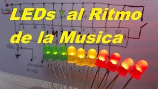 ✅ LEDs al Ritmo de la Música quotVumetroquot Como se hace [upl. by Nylirak]