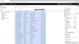 IBM Cognos Analytics 112 BASIC LIST REPORT DEMO [upl. by Neicul]