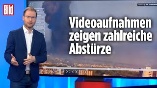 Vier Abschüsse Ukraine attackiert russischen Luftraum  BILD Lagezentrum [upl. by Hild]