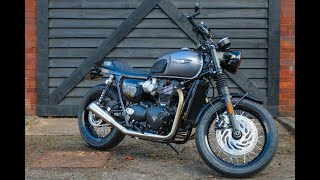 2023 Triumph Bonneville T120 Custom at West Coast Triumph Glasgow [upl. by Elmer362]