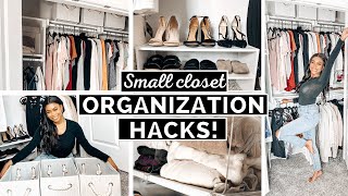 10 Small Closet Organization Hacks That Will TRANSFORM Your Space [upl. by Nairim]