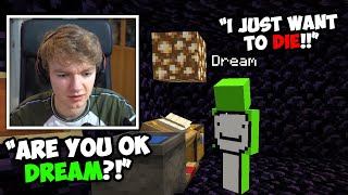 Tommy visits Depressed Dream in Prison  Dream SMP [upl. by Kcirrem]