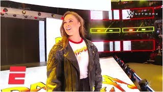 Ronda Rousey makes her big WWE entrance at the Royal Rumble  ESPN [upl. by Carmelina832]