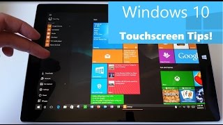 Windows 10 Touchscreen Tips for Surface and Tablet Users  Gestures Swipes Touch and More [upl. by Hephzipa]