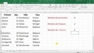 Les fonctions NBSI et NBVAL Tutoriel Microsoft Excel [upl. by Beisel361]