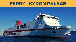 Departure of ferry KYDON PALACE Piraeus Minoan Lines [upl. by Innes]