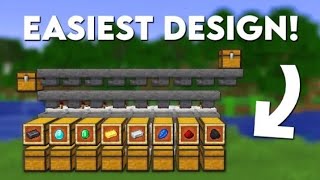 Minecraft EASY Automatic Sorting System 121 Tutorial  Auto sorter [upl. by Asselim]