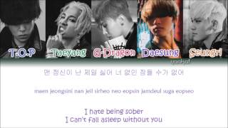 BIGBANG  Sober 맨정신 Color Coded HanRomEng Lyrics [upl. by Cindi]