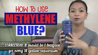 HOW TO USE METHYLENE BLUE FOR FISH [upl. by Yob]