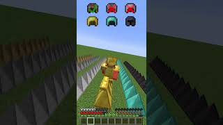 Armor Test vs Spike Challenge shorts meme minecraft [upl. by Innor715]