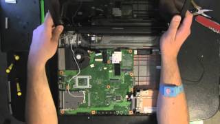 TOSHIBA L305 laptop take apart video disassemble how to open disassembly [upl. by Reade]