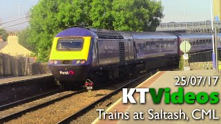 Trains at Saltash CML  25717 [upl. by Nyrak]