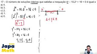 Prova EsPCEx Resolvida2021  Matemática  Inequação Exponencial [upl. by Annhej753]