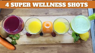 DIY WELLNESS SHOTS IN 4 EASY WAYS l 4 Super Immunity Booster Shots L Fridja F2500 [upl. by Mak134]