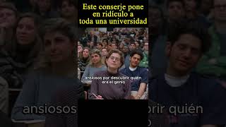 😱Este conserje dejo en ridiculo a toda la universidad viral sabias pelicula nosabias resumen [upl. by Dnalra]