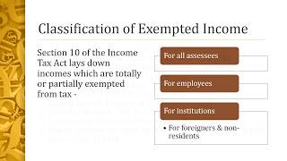 Exempted Income  INCOME EXEMPTED FROM TAX IN INDIA Income Tax ppt Easy Explanation [upl. by Telfore881]