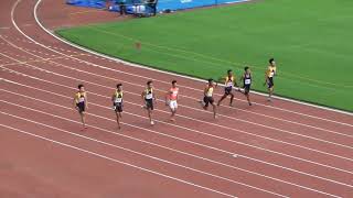 NSG 2019 B Div Boys 100m Finals [upl. by Atteloc986]