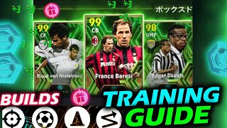 Baresi DavidsGuti and ALL FREE EPICS BEST Training guide efootball efootball 2025 [upl. by Joella]